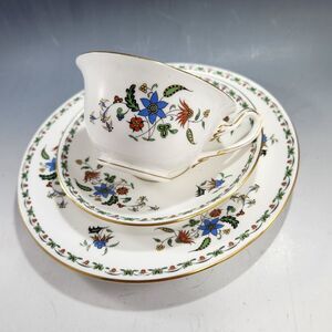 Shelley China Trio Chelsea Pattern # 11399 Lunch Plate Tea Cup Saucer Set AS IS